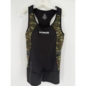 Virus Competitive Weightlifting Compression Singlet Womens XL Black Camo